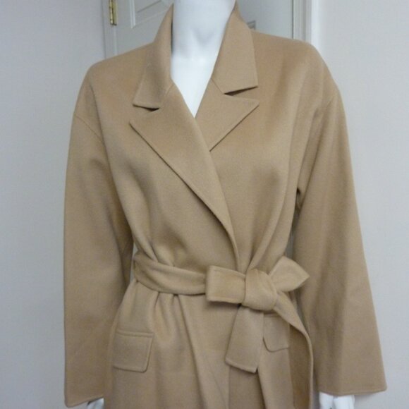 Theory Wool & Cashmere-Blend Robe Coat - Picture 8 of 11